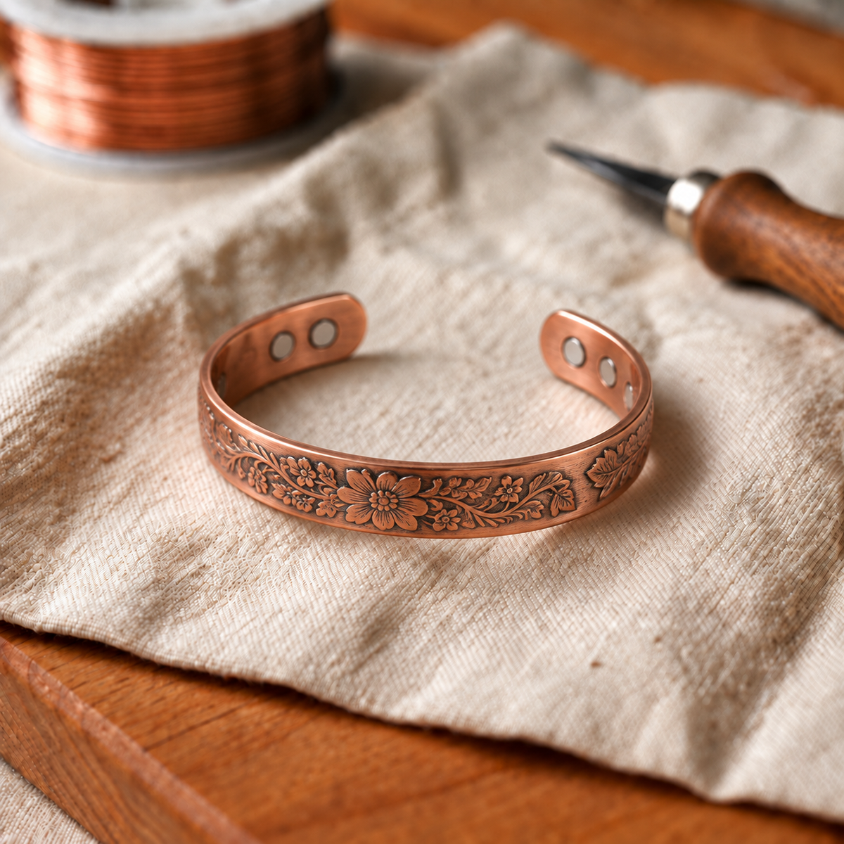 Cinder Copper Bracelet