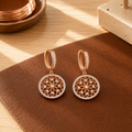 Mandala Copper Earrings