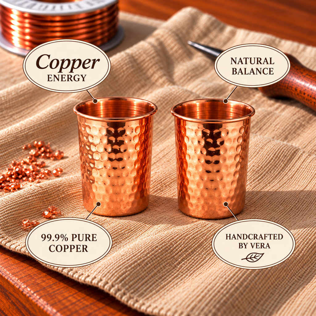 Copper Cup Set