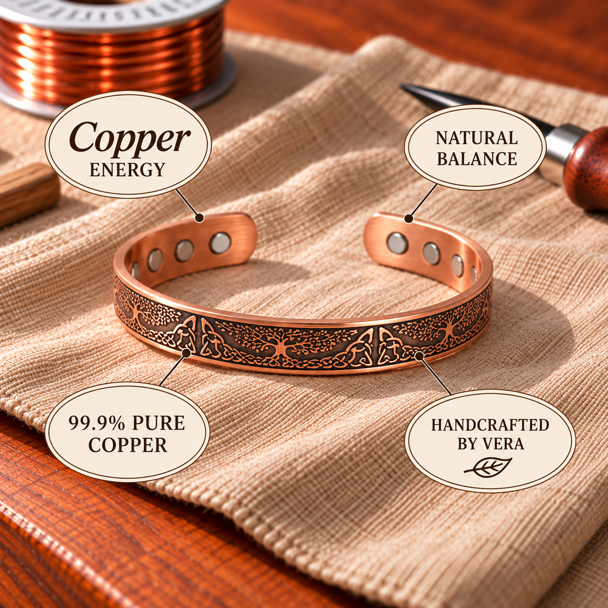 Tree of Life Bangle Bracelet