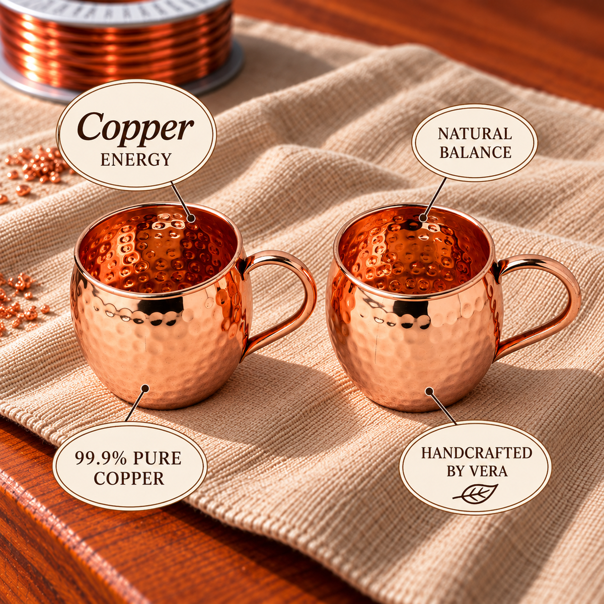 Copper Moscow Mule Mugs – Set of 2