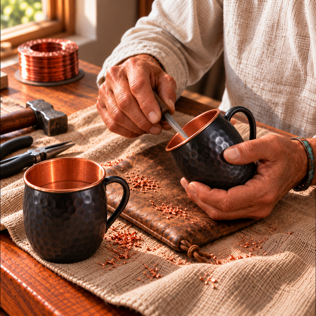 Black Moscow Mule Copper Mugs