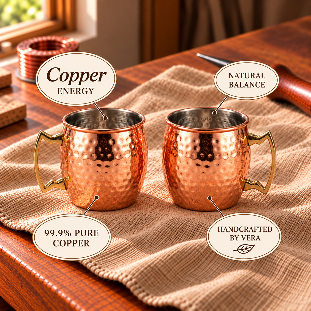 Copper Coffee Shot Mugs – Set of 2