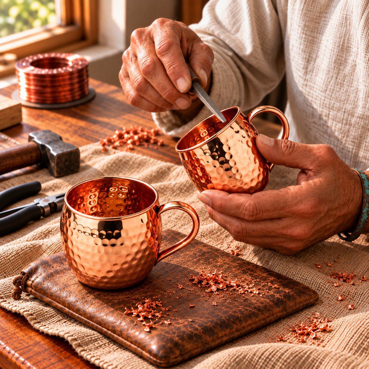 Copper Moscow Mule Mugs – Set of 2