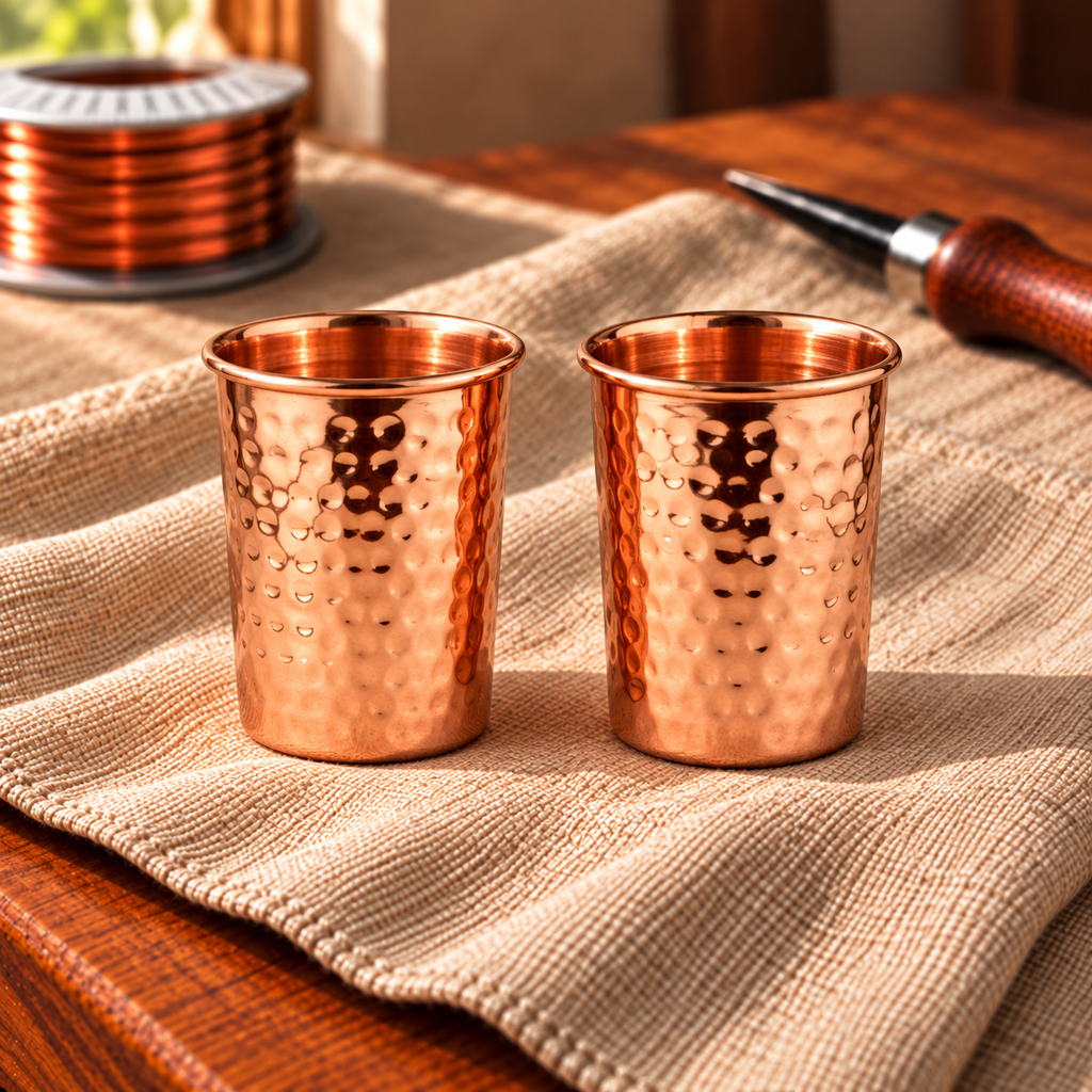 Copper Cup Set