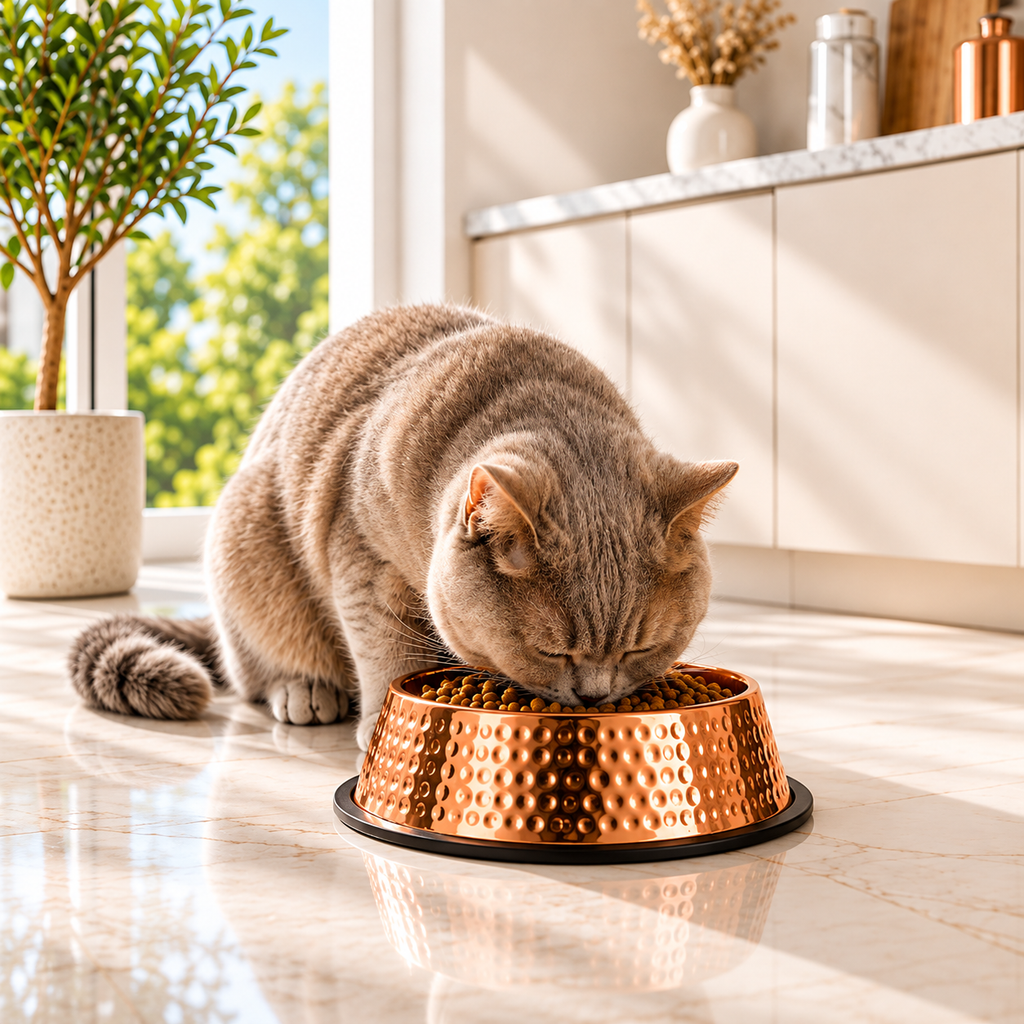Copper Pet Feeder