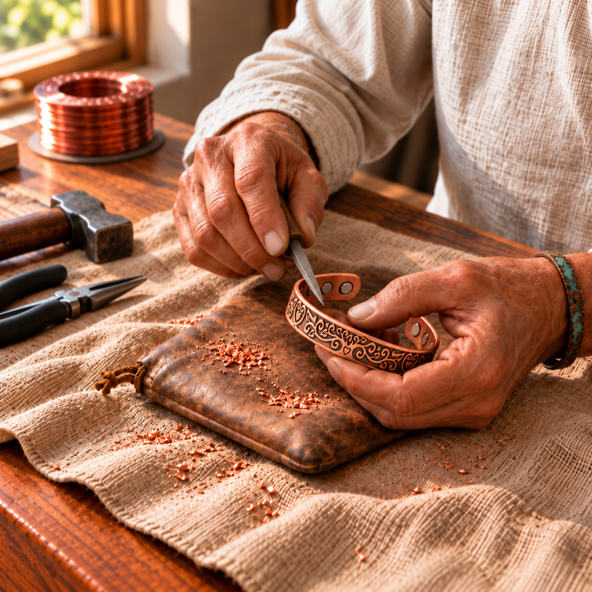 Tide Copper Bracelet