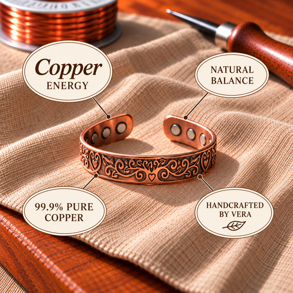 Tide Copper Bracelet