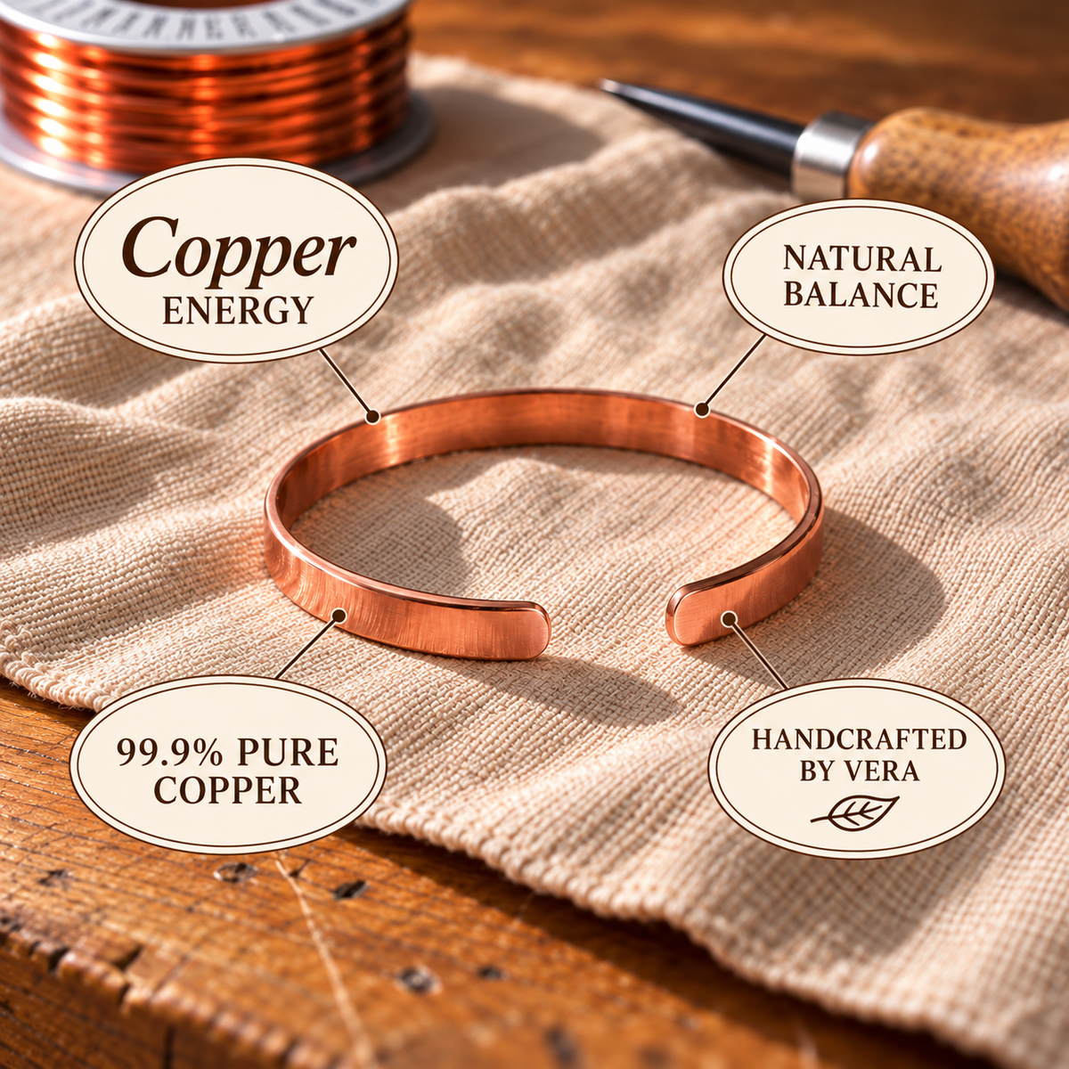 River Copper Bracelet